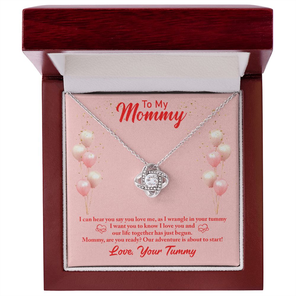 Mommy To Be Necklace from Baby in the Womb Mothers Day Gift for New Mom Baby Shower Pregnant Wife Mother to Be Expecting Mom from the Tummy